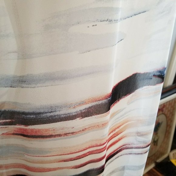 Vince Camuto Watercolor Sheer Swim‎ Cover Beachwear Resortwear Side Slits XS - Picture 4 of 7